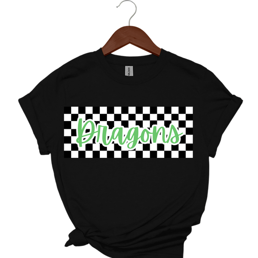 Dragons Checkered Shirt: Multiple color options